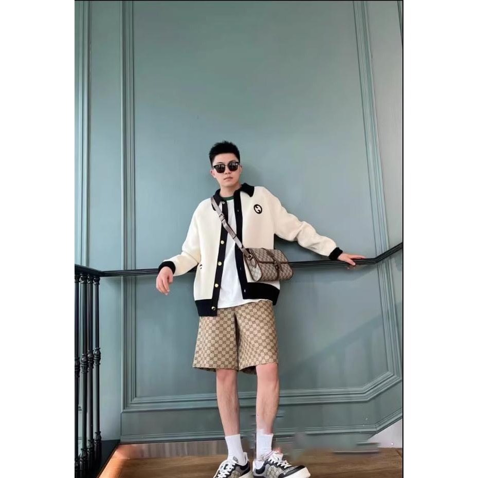 Áo Khoác Cardigan Phối Hoạ Tiết GC Nhẹ Nhàng