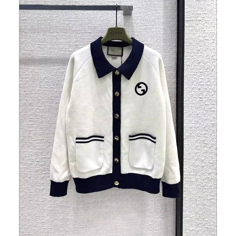 Áo Khoác Cardigan Phối Hoạ Tiết GC Nhẹ Nhàng