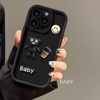 Ốp Lưng Iphone TPU Bảo Vệ Camera Gắn Thú Nổi [ỐP 3D Sticker Kaws Baby]
