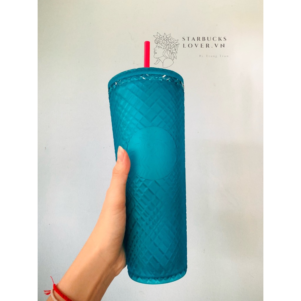 |CHÍNH HÃNG| LY STARBUCKS TURQUOISE JEWELED SIZE KHỦNG 24oz