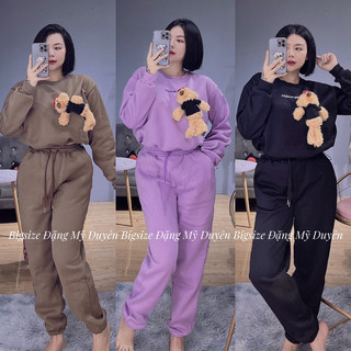 Set thun nỉ kèm gấu ảnh chụp thật