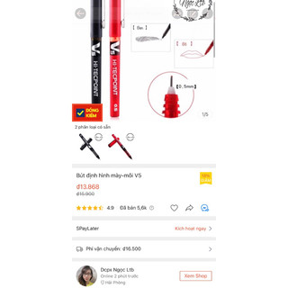 Bút định hình mày-môi V5