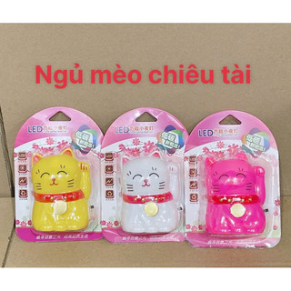 Đèn ngủ Mèo Chiêu Tài