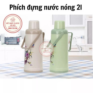 Phích đựng nước nóng 2l Việt nhật Bình thủy đựng nước truyền thống giá rẻ, giữ nhiệt 12h