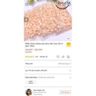 Nhẫn silicon dùng trong phun xăm, nối mi.