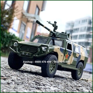 Xe Mô Hình Kim Loại Quân Sự Bọc Thép Có Tháp Phá.o - 9986
