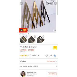 Thước đo tỷ lệ vàng, hộp gỗ (W)