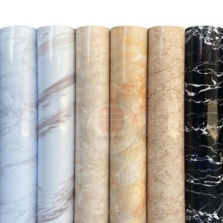 Giấy dán bếp decal giả vân đá 3D chịu nhiệt chống nước chống dầu mỡ dễ dàng lau chùi khổ 1.2mx0.5m