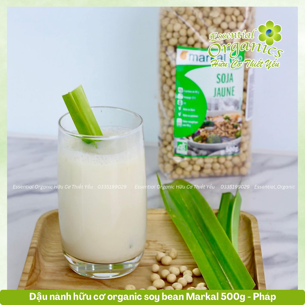 Đậu nành hữu cơ organic soy bean Markal 500g - Pháp, đậu nành hữu cơ, đậu nành Markal, đậu nành không biến đổi ge