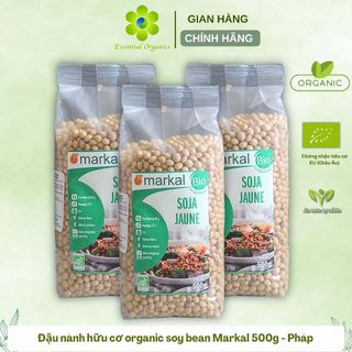 Đậu nành hữu cơ organic soy bean Markal 500g - Pháp, đậu nành hữu cơ, đậu nành Markal, đậu nành không biến đổi ge