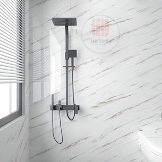 Giấy dán tường giả đá dán nhà tắm chống thấm nước, decal vân đá dán tường bàn tủ bếp khổ 1.2mx0.5m