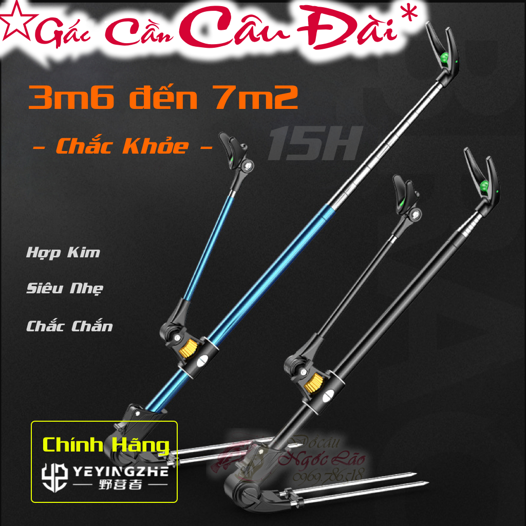 Gác cần câu tay đơn đài - Chống cần Làm bằng INOX Không gỉ - Loại tốt - Giá rẻ nhất