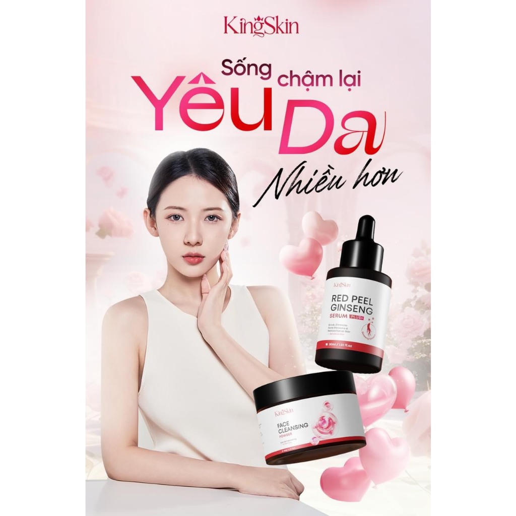 FREESHIP COMBO GIẢM MỤN RED PEEL PLUS + KING SKIN