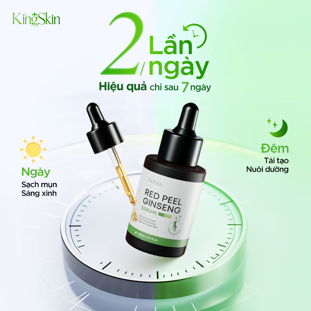 FREESHIP COMBO GIẢM MỤN RED PEEL VIP KING SKIN