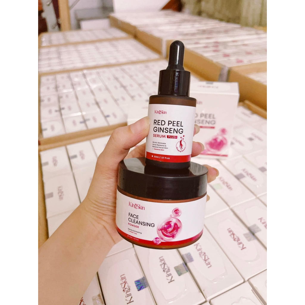 FREESHIP COMBO GIẢM MỤN RED PEEL PLUS + KING SKIN