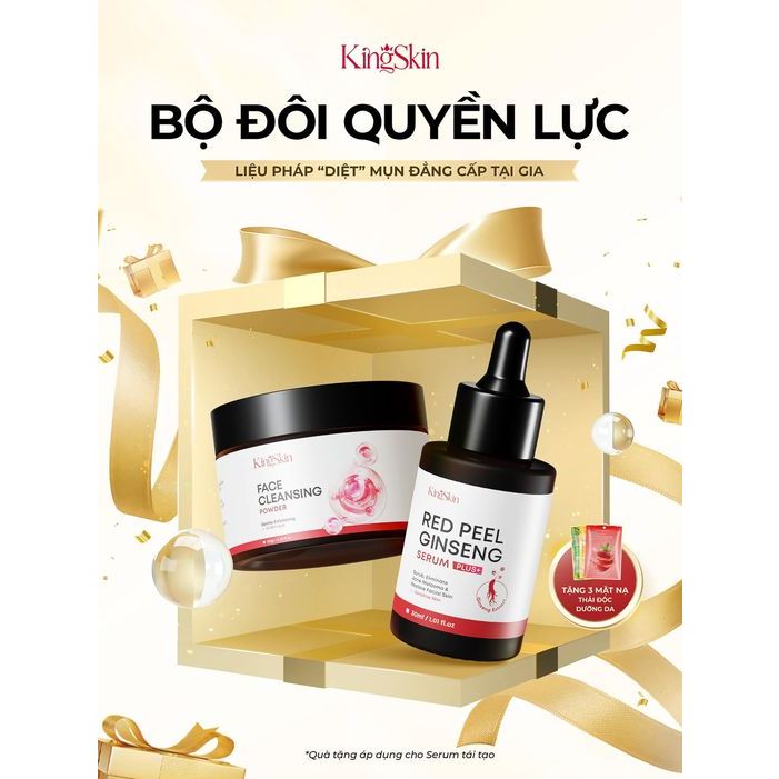 FREESHIP COMBO GIẢM MỤN RED PEEL PLUS + KING SKIN