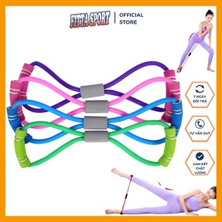 Dây tập gym đàn hồi kháng lực vòng số 8 FITTA SPORT đa năng chất liệu cao su siêu bền GY17