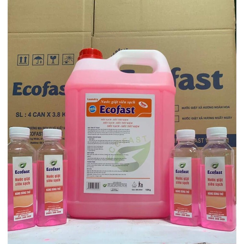 Nước giặt siêu sạch Ecofast (can 10kg)