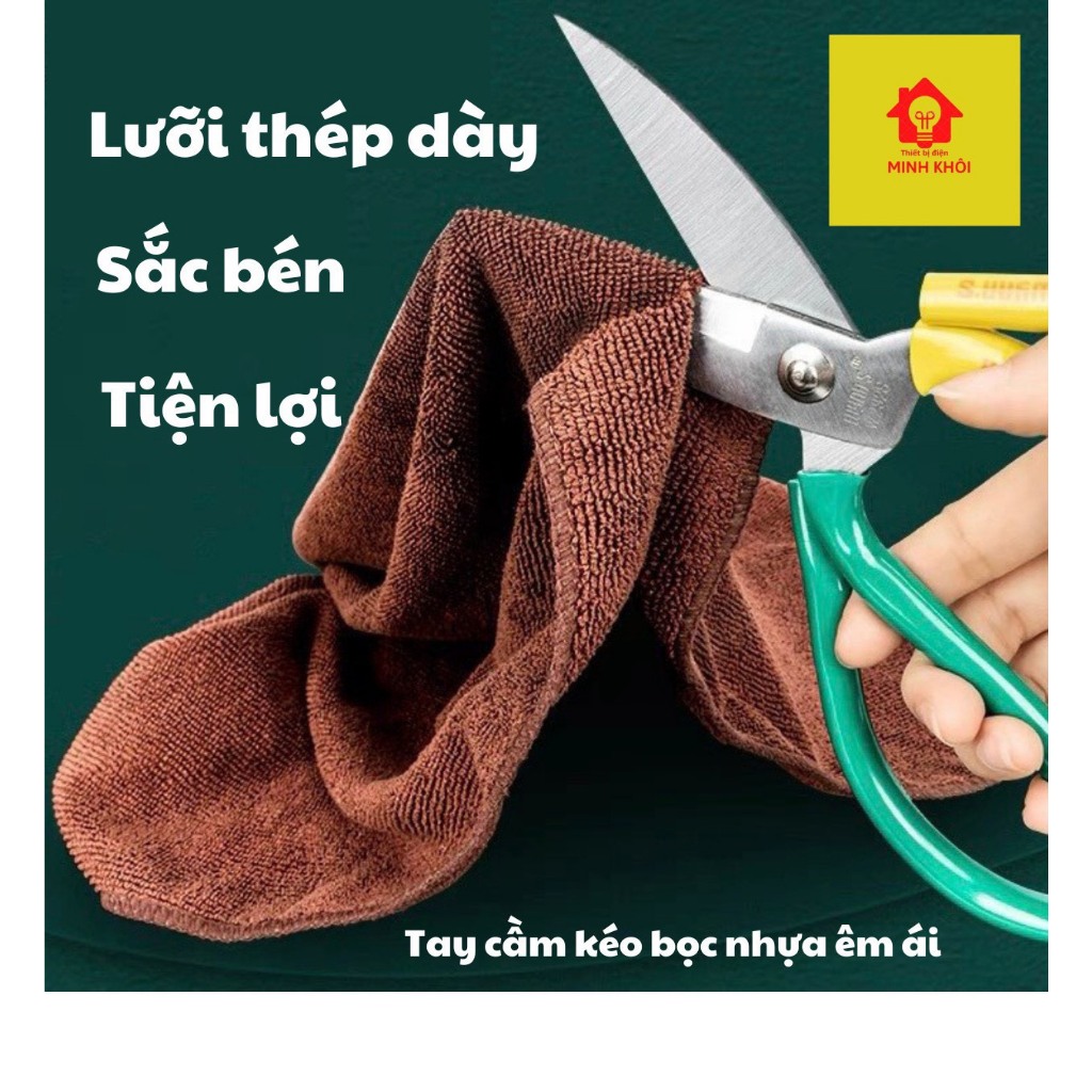 Kéo cắt đa năng siêu bén,kéo cắt vải,kéo cắt cá,kéo làm bếp đa năng,kéo cắt đa dụng,kéo đa năng,kéo tay tròn,kéo tay xan