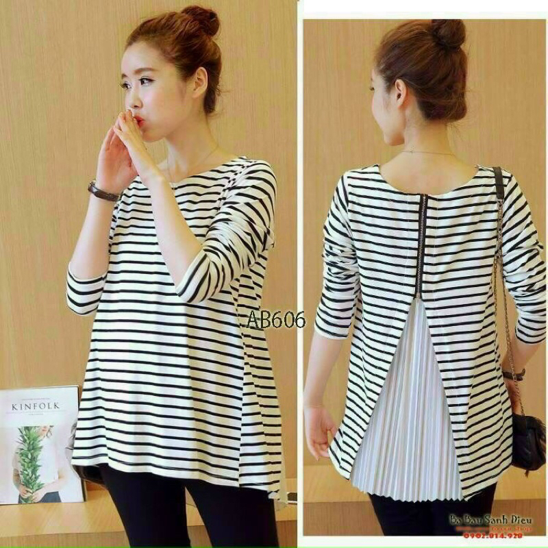Bộ bầu thu đông dài tay sét 2 món rời áo bầu và quần legging có chun tăng chỉnh bụng [giá sỉ]