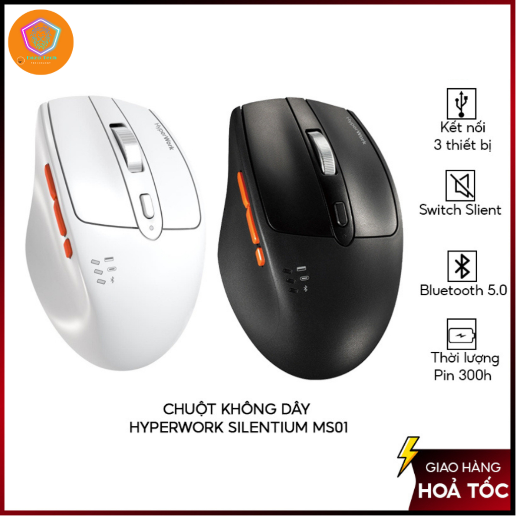 Chuột không dây HyperWork Silentium MS01 - Hàng chính hãng