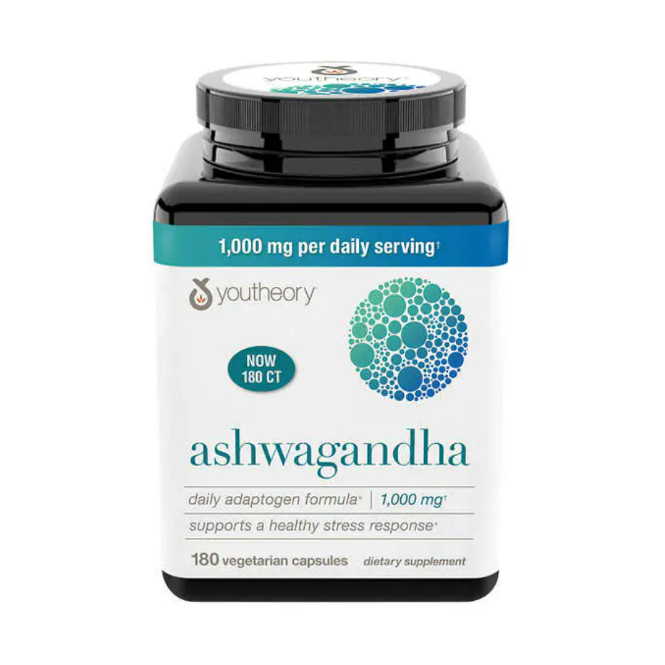Nhân sâm ấn độ Healthy Care youtheory ashwagandha 1000mg giảm căng thẳng mệt mỏi 150 viên BeautiMax
