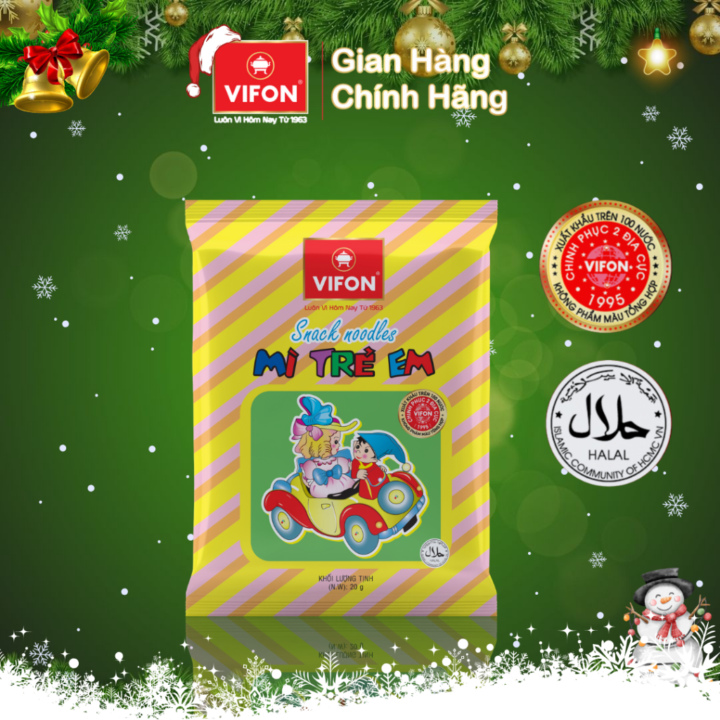 Thùng 200 gói Mì Trẻ Em VIFON 20g / Gói