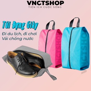 Túi đựng giày du lịch vnctshop, túi đựng giầy dép bằng vải đi chơi thể thao đa năng chống bụi