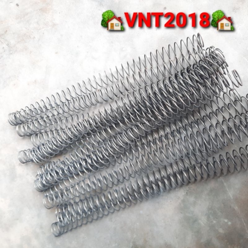 Lò xo nén thép đen phi 20mm sợi 1.5mm dài 295mm