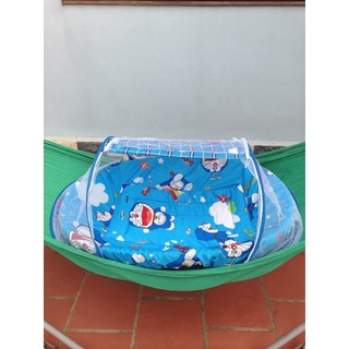 Nôi tre  + Bọc nệm + Màn nôi (size 1, size 2, size 3)