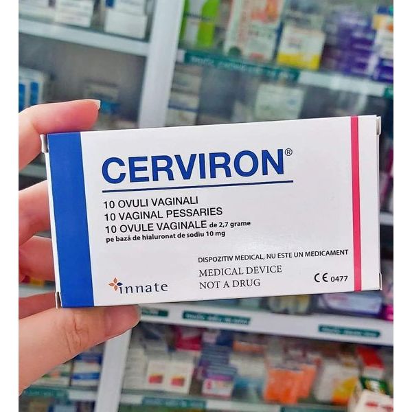 Cerviron hộp 10 viên giúp làm sạch cô bé