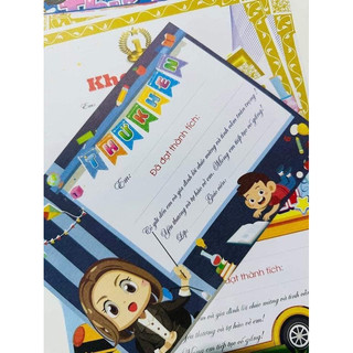 Set 10 tờ Thư khen A5 mẫu mới