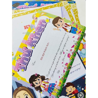 Set 10 tờ Thư khen A5 mẫu mới