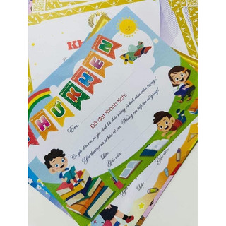 Set 10 tờ Thư khen A5 mẫu mới