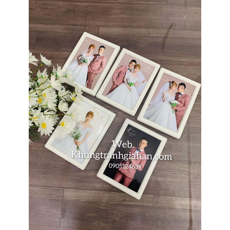 Khung ảnh để bàn hoặc treo tường BẢO HÀNH GÃY VỠ các size 10x15, 13x18, 15x21, A4  TẶNG KÈM chân chống hoặc đinh