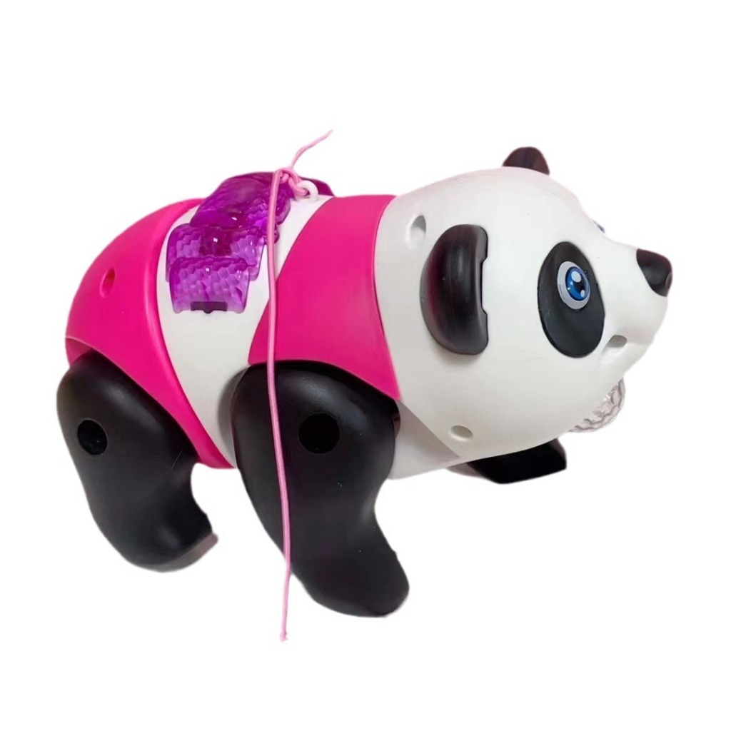 Đồ chơi gấu trúc biết đi có đèn và nhạc vui nhộn . kèm dây để các bé dắt đi chơi