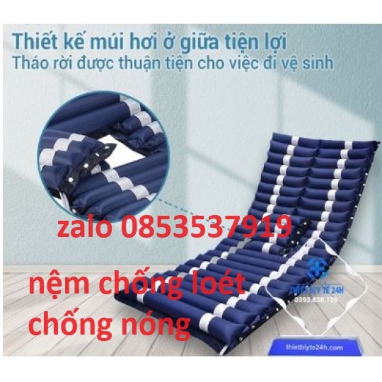 Nệm BƠM Hơi Chống Loét 90*200CM, DỄ VỆ SINH, THOÁNG KHÍ