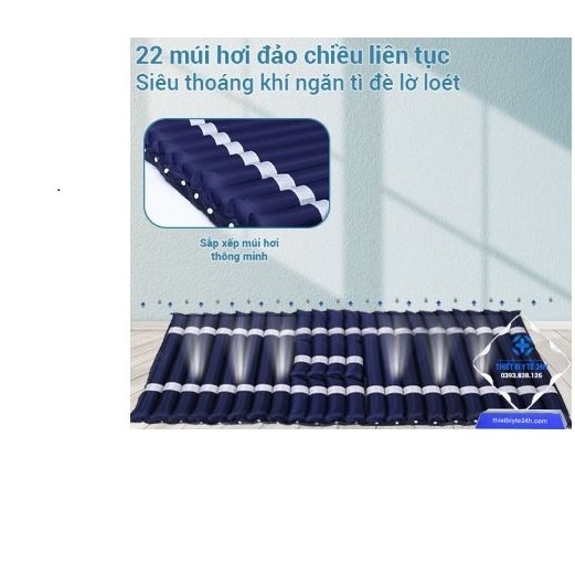 Nệm BƠM Hơi Chống Loét 90*200CM, DỄ VỆ SINH, THOÁNG KHÍ