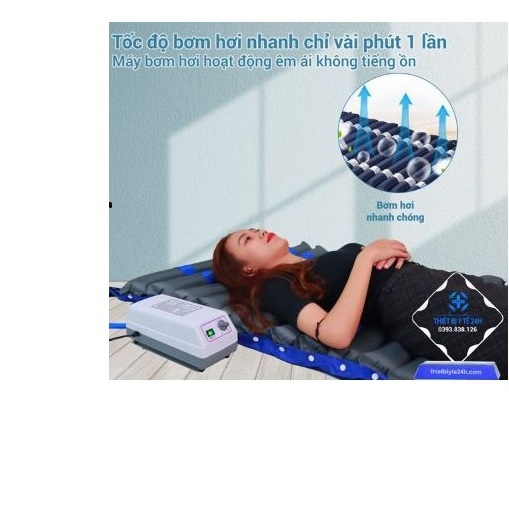 Nệm BƠM Hơi Chống Loét 90*200CM, DỄ VỆ SINH, THOÁNG KHÍ