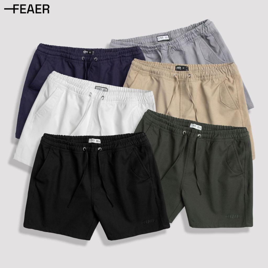 Quần Short Nam vải KAKI CANVAS cao cấp, nam tính, trẻ trung, năng động - FEAER