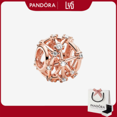 Charm bạc S925 màu vàng hồng Openwork Star Constellations 1519