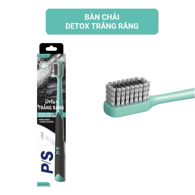 Bàn Chải P/S Detox Trắng Sáng Siêu Mềm