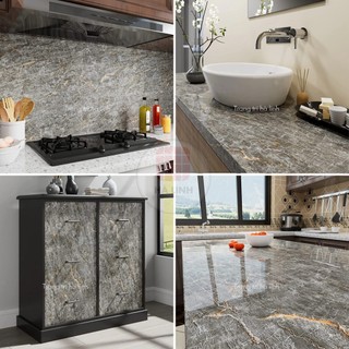  Decal dán bếp vân đá hoa cương chống thấm nước dầu mỡ giấy dán tủ tường nhà tắm khổ 1.2mx0.5m 