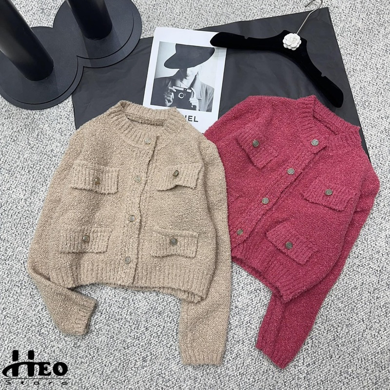 ÁO KHOÁC LEN GẠO 2 NẮP TÚI