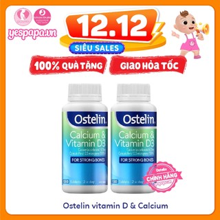 Canxi Ostelin 130v_ Ostelin vitamin D & Calcium: Úc dùng cho bà bầu và và người lớn.