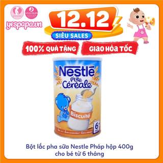 Bột lắc pha sữa Nestle Pháp hộp 400g cho bé từ 6 tháng date mới