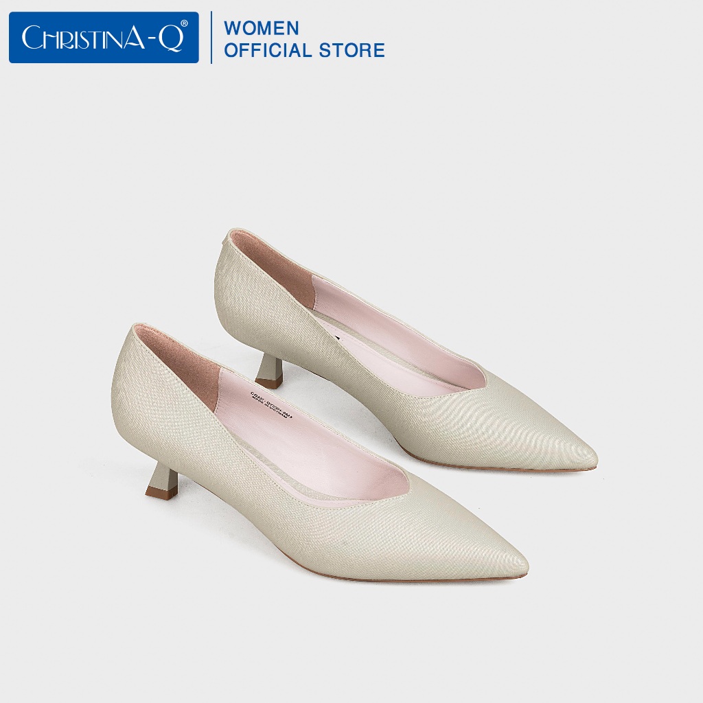 Giày nữ cao gót bít mũi nhọn CHRISTINA-Q GBN337