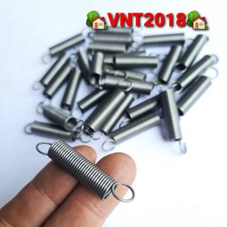 Lò xo kéo 2 móc lệch phi 8 dài 44mm sợi 1mm
