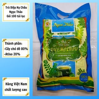 Trà túi lọc Diệp Hạ Châu- Ngọc Thảo, gói 100 túi lọc, hàng mới sản xuất.