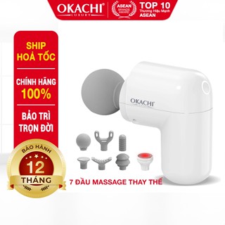 Súng massage cầm tay OKACHI JP-G3 có đầu nóng (đen và trắng)